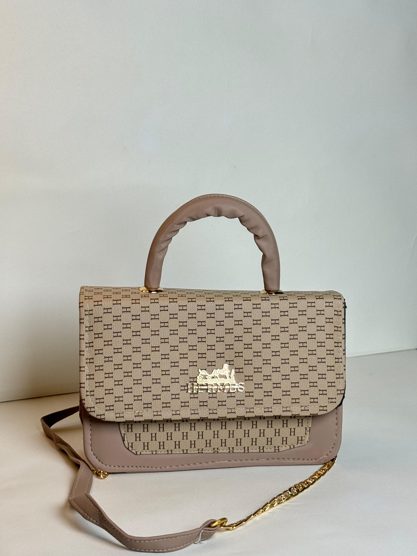 Mocha Luxe Chain Bag