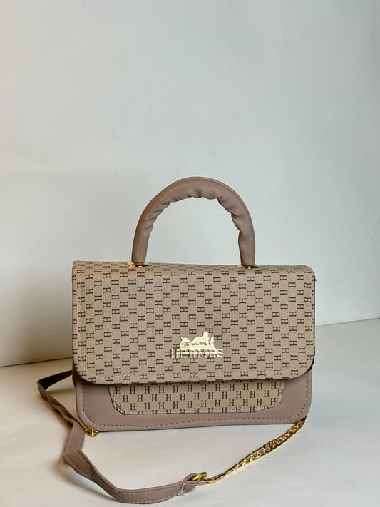 Mocha Luxe Chain Bag