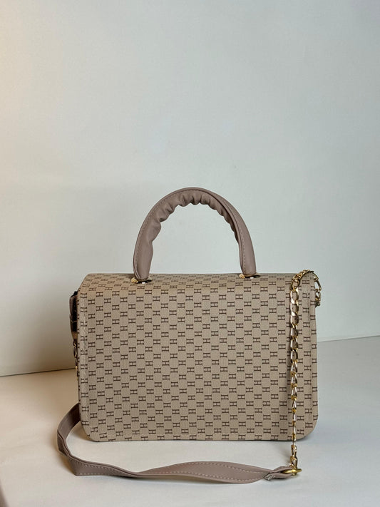 Mocha Luxe Chain Bag